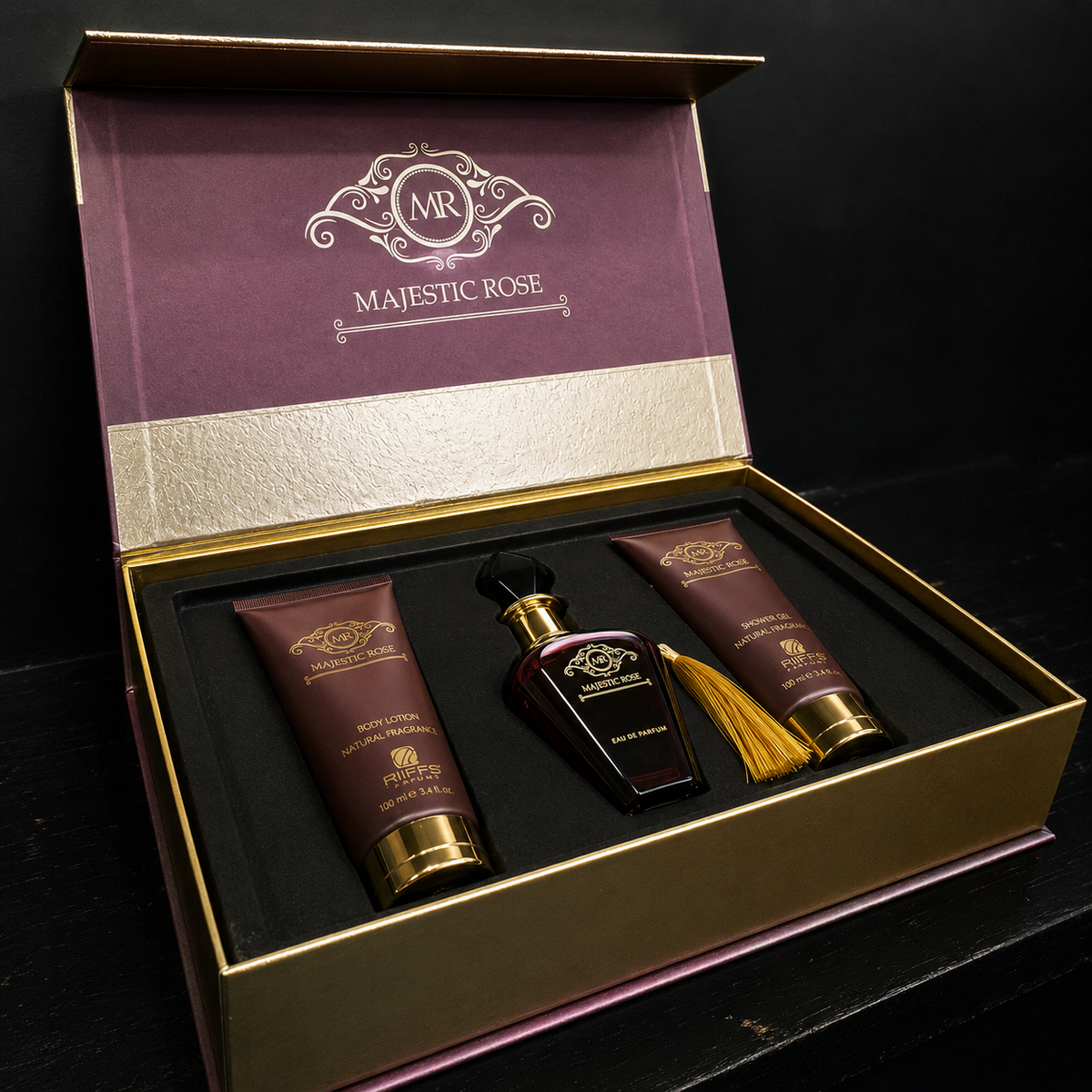 Kit Majestic Rose + Gel de banho e Hidratante