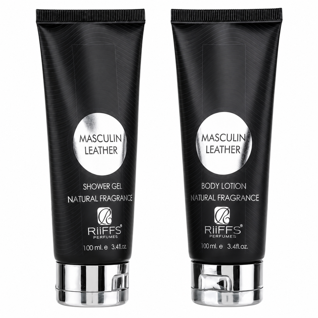 Kit Masculin Leather + Gel de banho e Hidratante