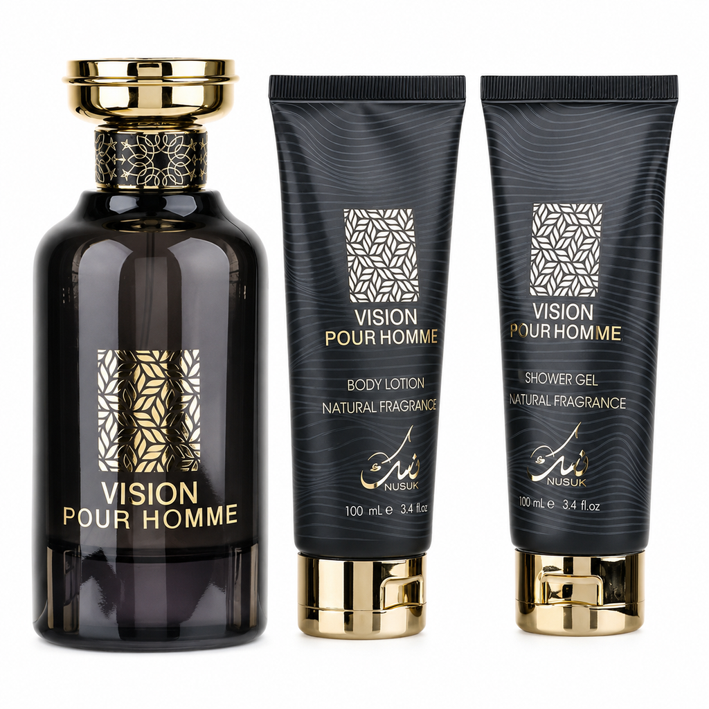 Kit Vision Pour Homme + Gel de banho e Hidratante