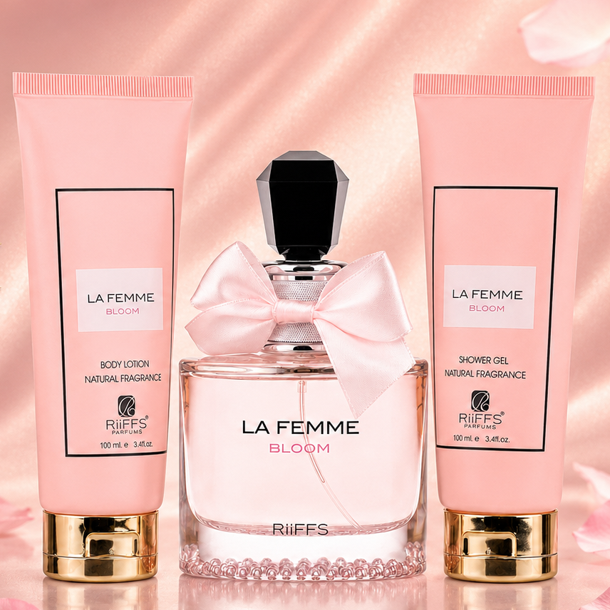 Kit La Femme Bloom + Gel de banho e Hidratante