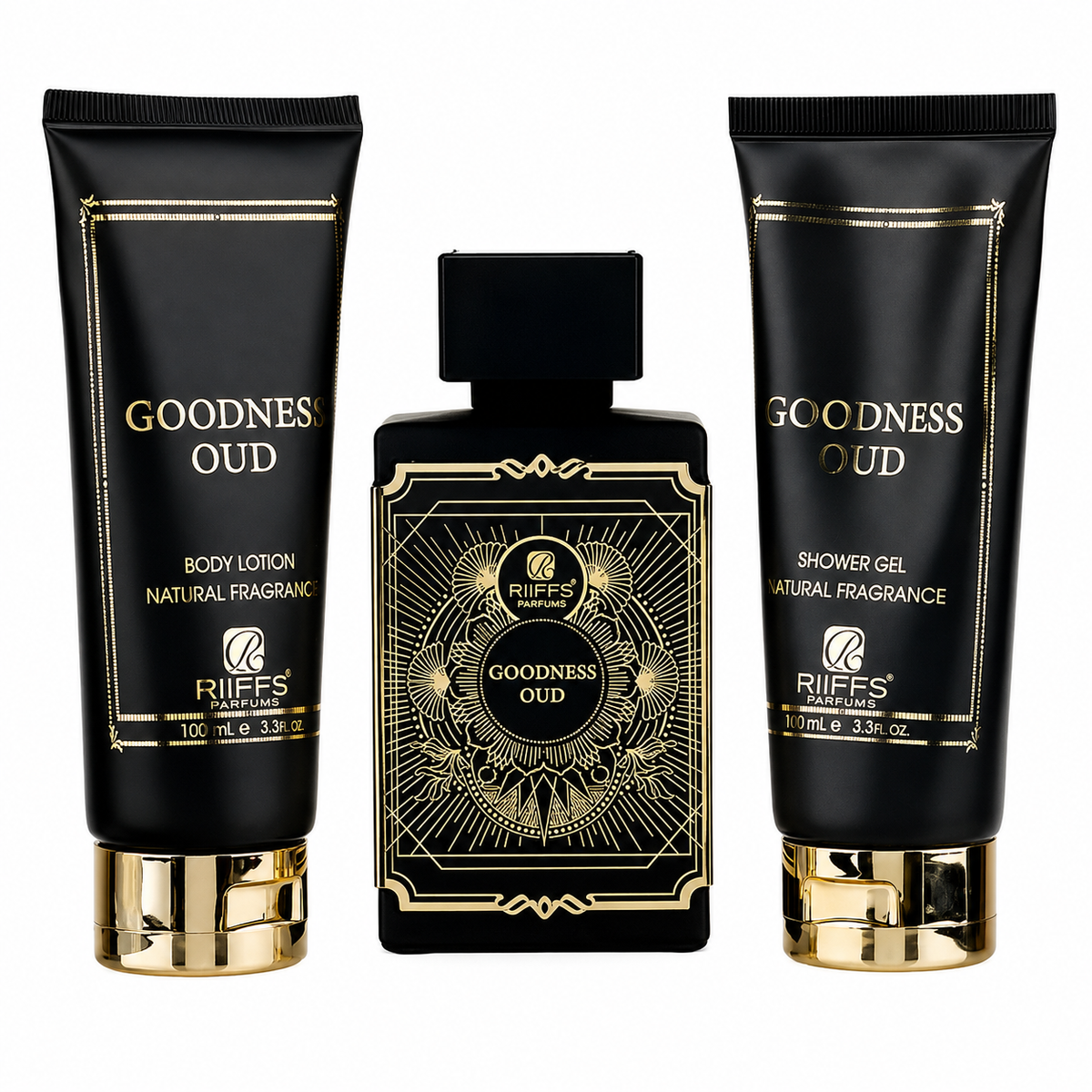 Kit Goodness Oud + Gel de banho e Hidratante
