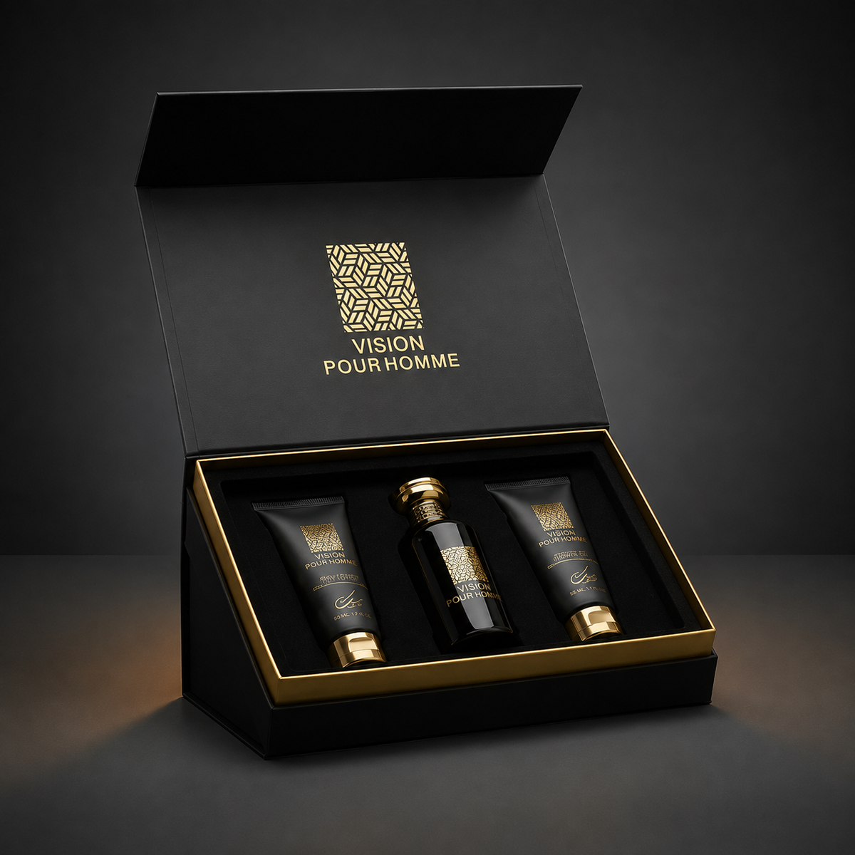Kit Vision Pour Homme + Gel de banho e Hidratante